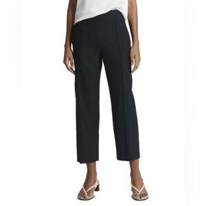 Vince Mid Rise Tapered Pull-On Linen-Blend Pant